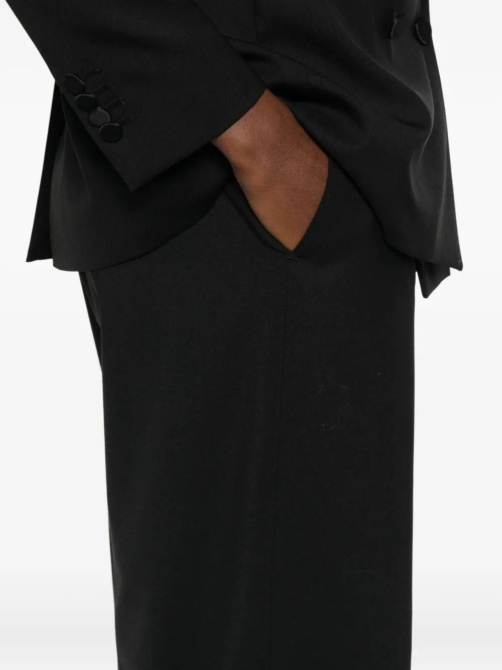 Tagliatore Double-breasted Suit In Black