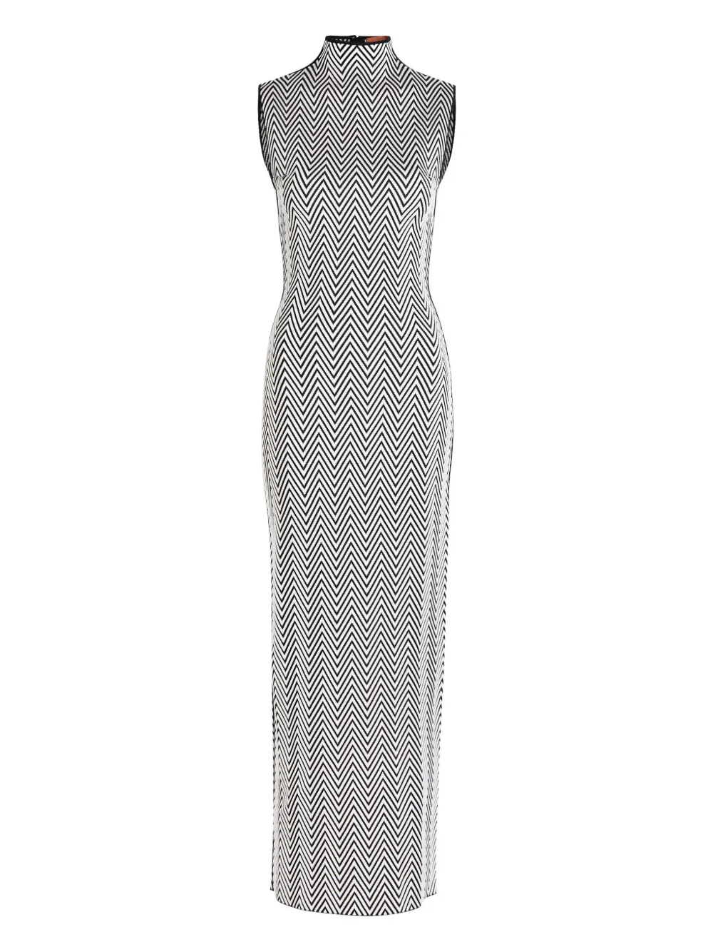 Missoni Zigzag chevron sleeveless maxi dress - Bianco
