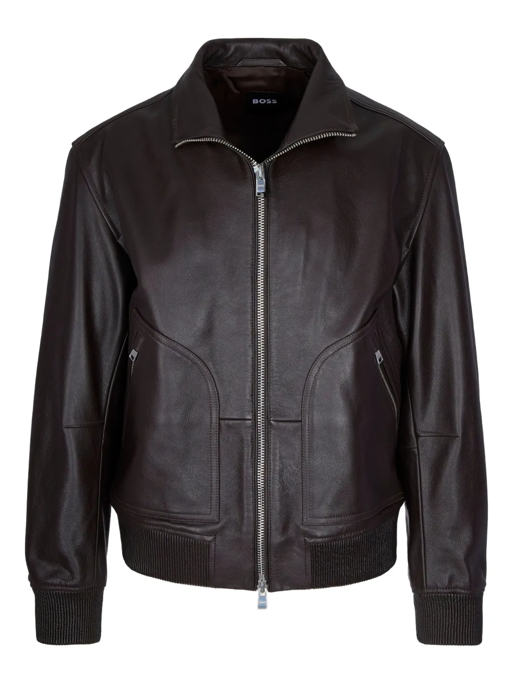 BOSS Mander Lederjacke | Braun | Image 1