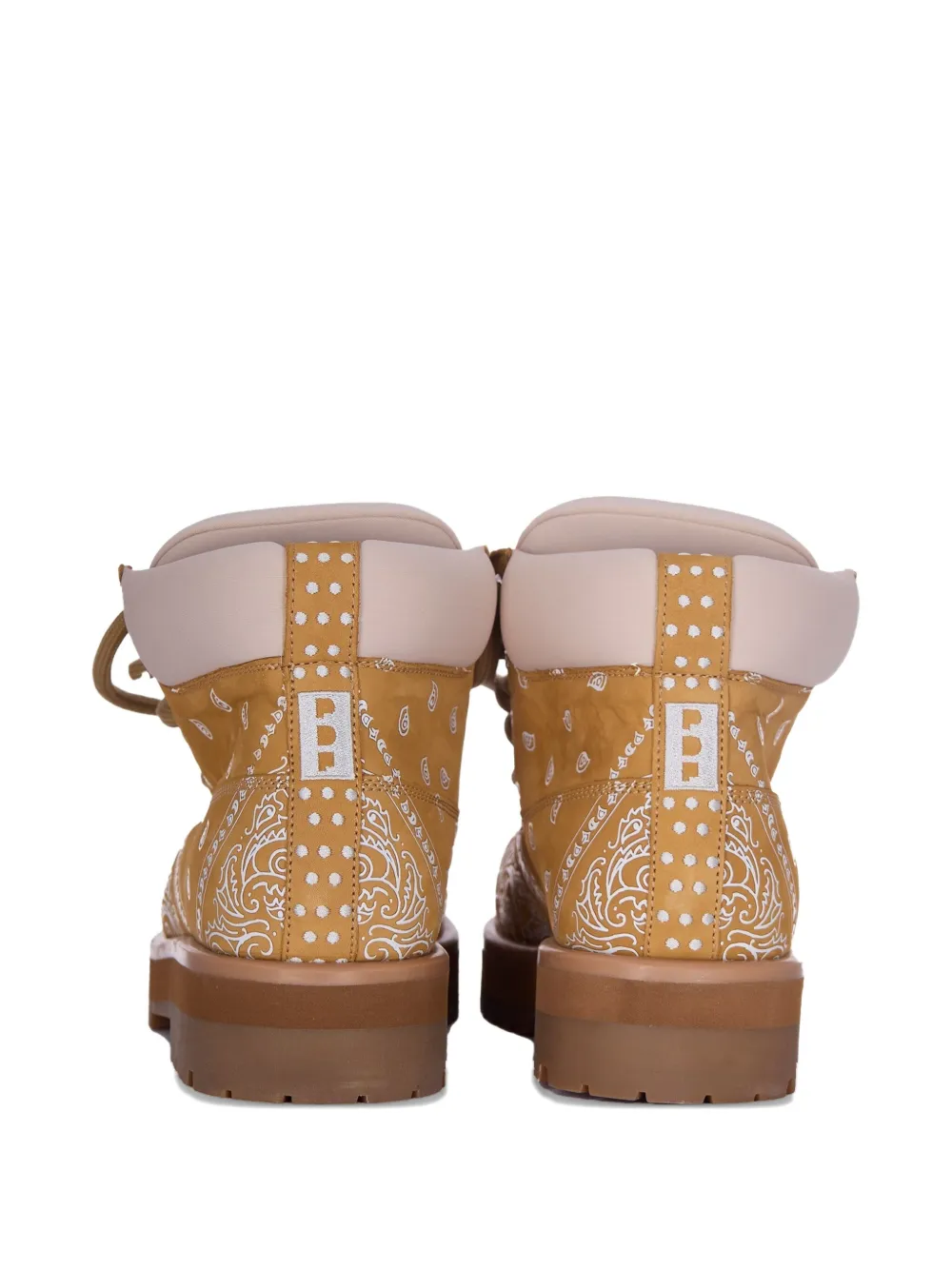 PDF Laarzen met paisley-print Geel