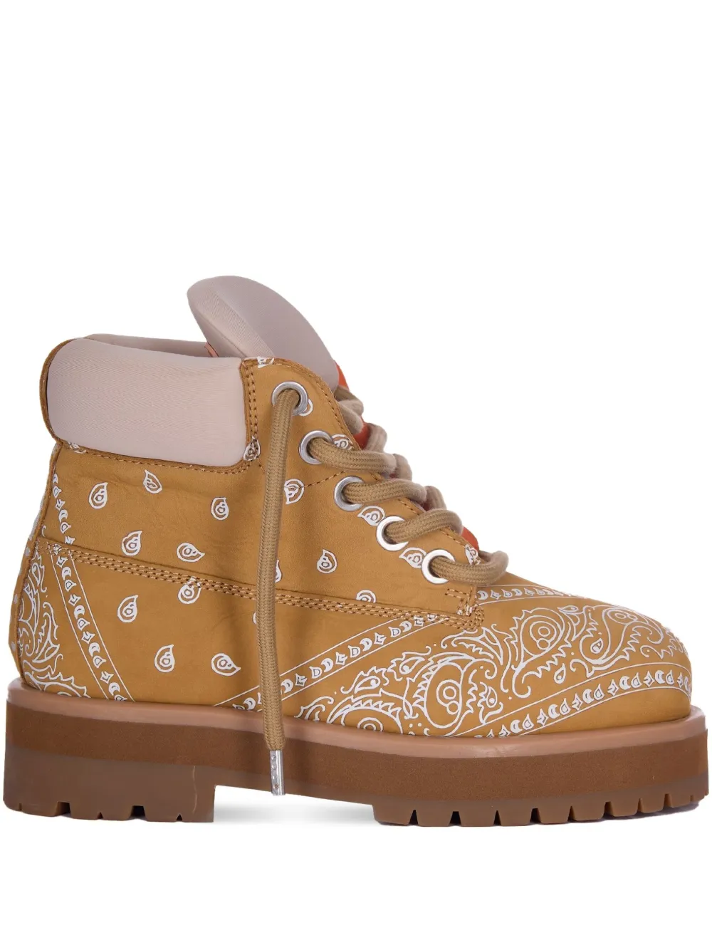 PDF paisley-pattern boots | Yellow | Image 1