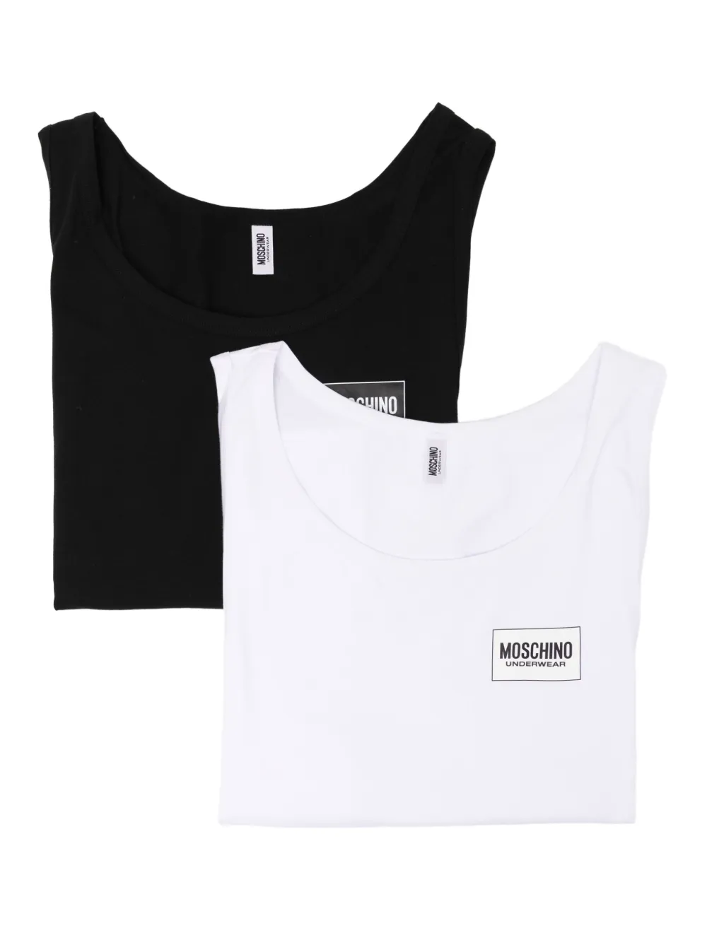 Moschino logo-print vest (set of two) | Black | Image 1