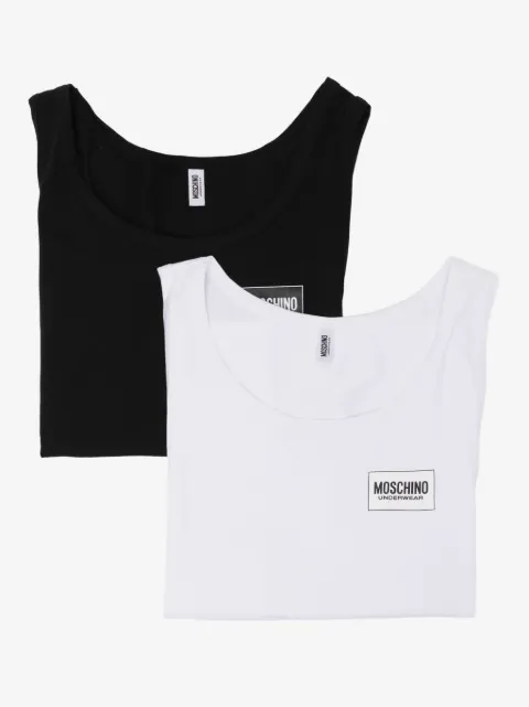 Moschino logo-print vest (set of two)