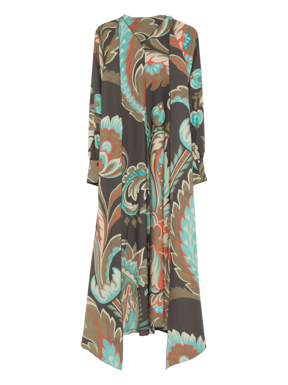 ETRO floral print dress - Bruin