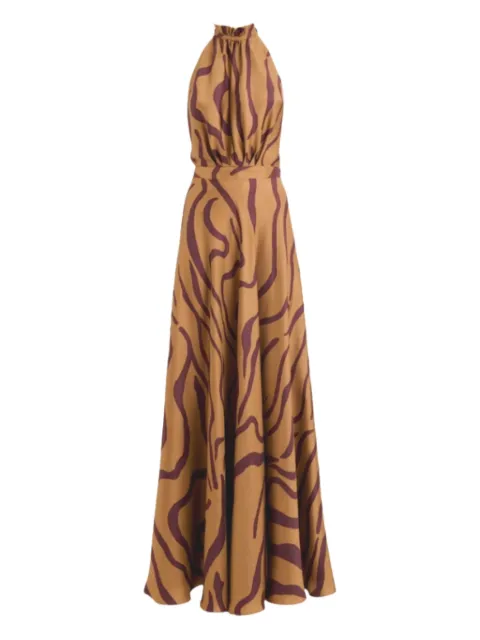 Raquel Diniz Giovanna halterneck maxi dress
