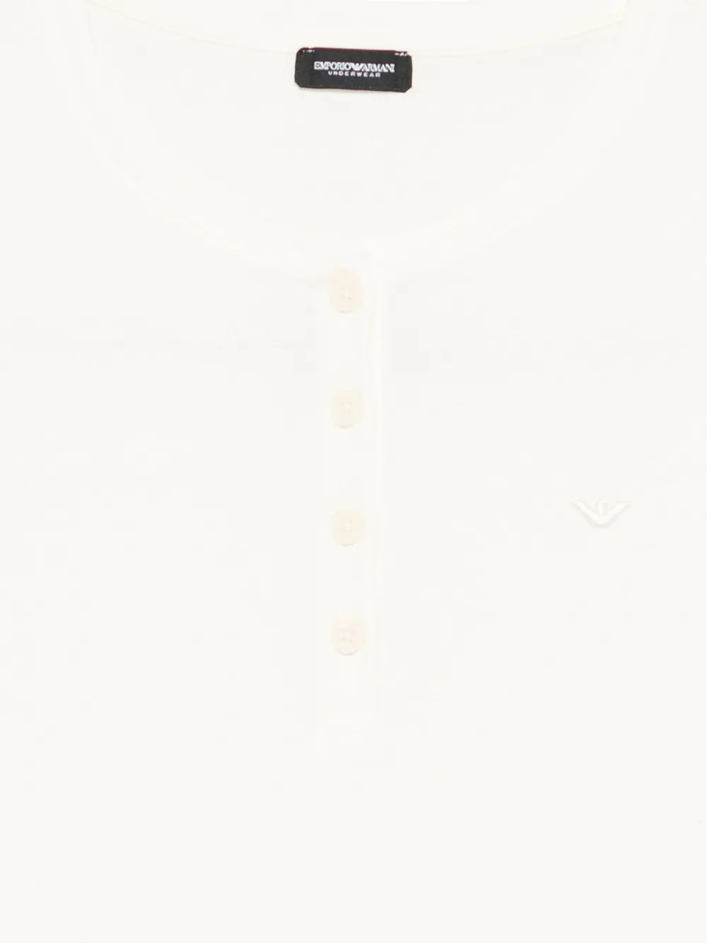 Emporio Armani Katoenen pyjama met knopen Beige