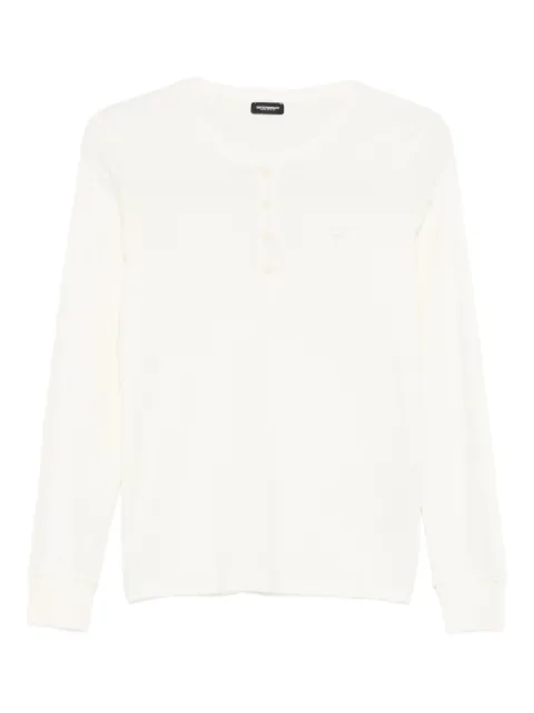 Emporio Armani buttoned cotton pyjama set