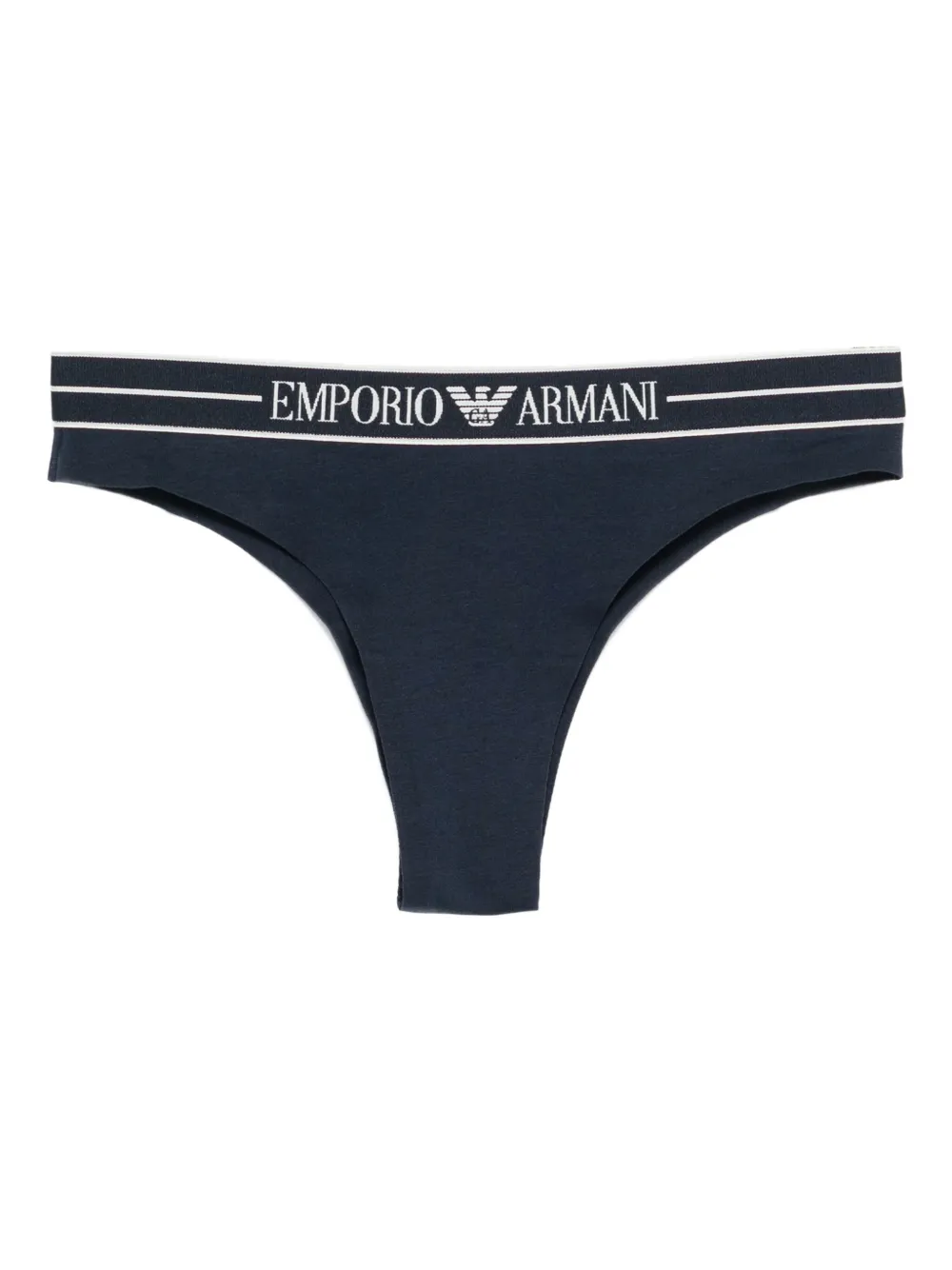 Emporio Armani String met logoband - Blauw