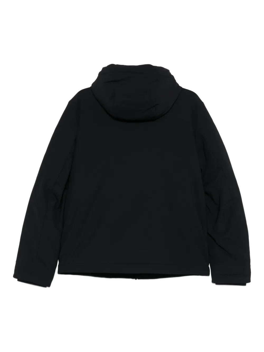 Ea7 Gold Label Hooded Jacket In Black