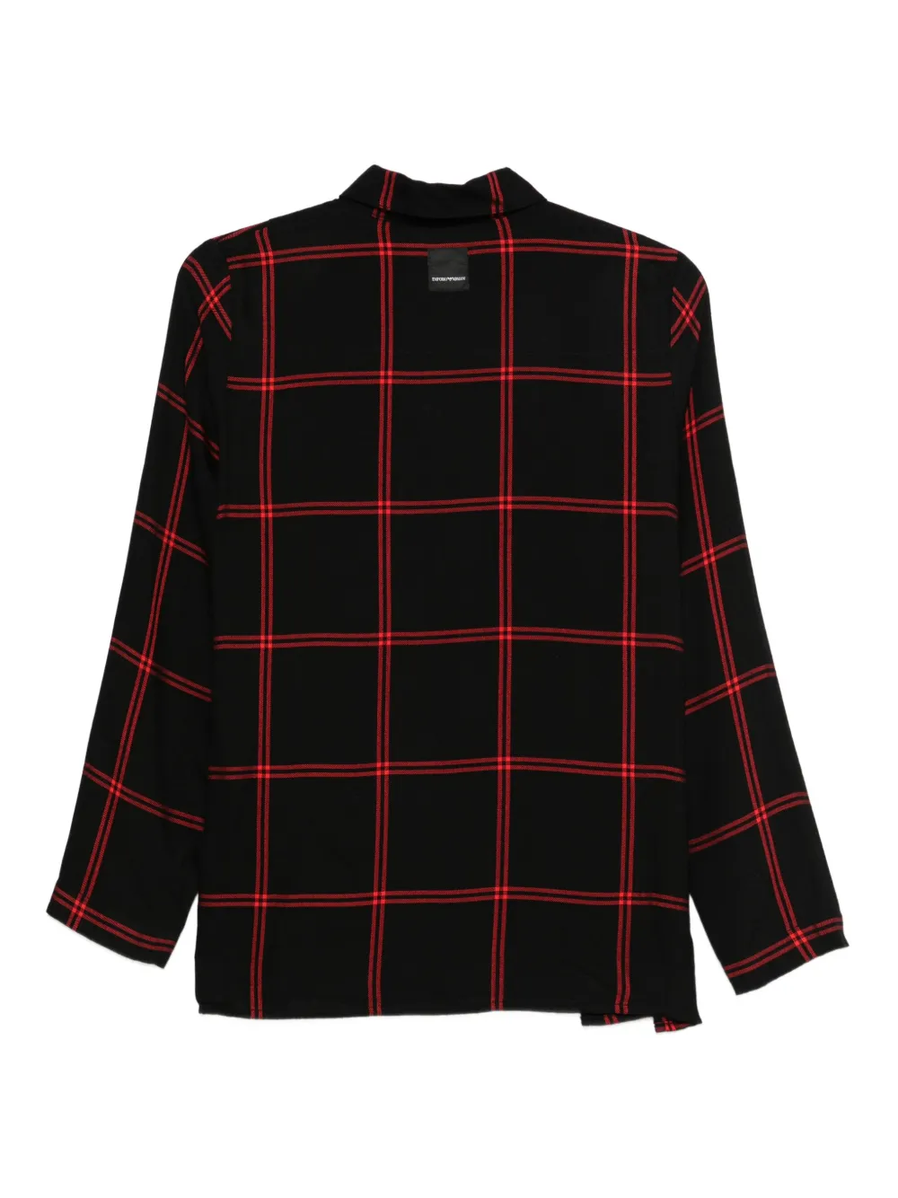 Emporio Armani Geruite pyjamam Zwart