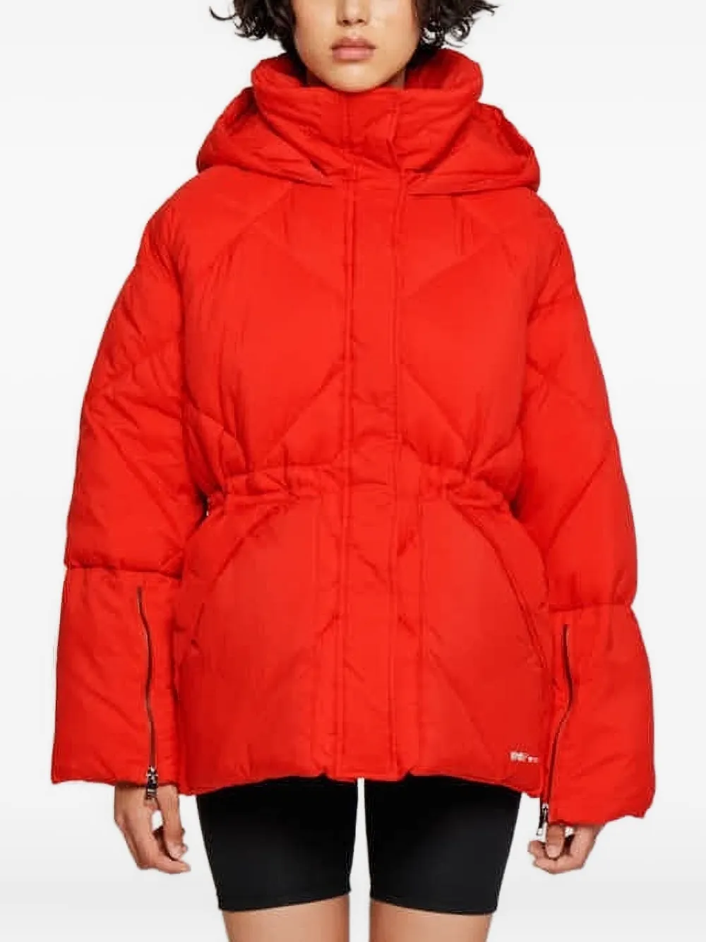 OOF WEAR キルティング パーカーコート - レッド OOF WEAR キルティング パーカーコート - レッド