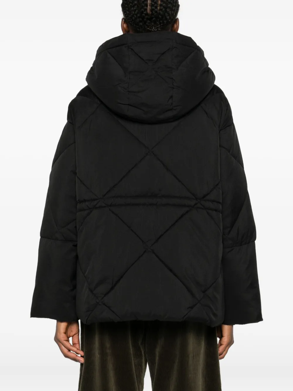 OOF WEAR 9334 gewatteerde parka met capuchon Zwart