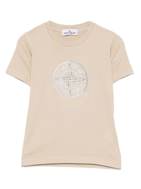 Stone Island Junior logo-embroidered T-shirt