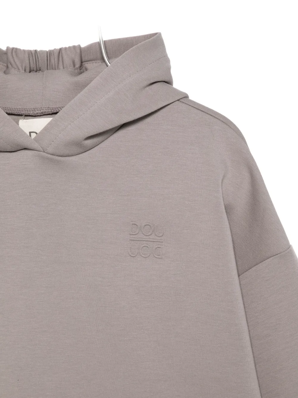 Douuod Logo-embroidered Hoodie In Gray