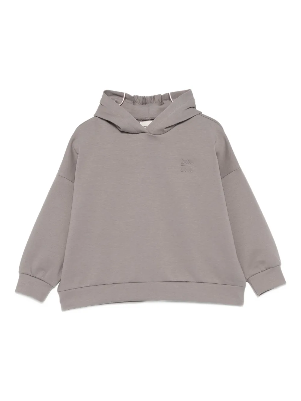 Douuod Logo-embroidered Hoodie In Gray