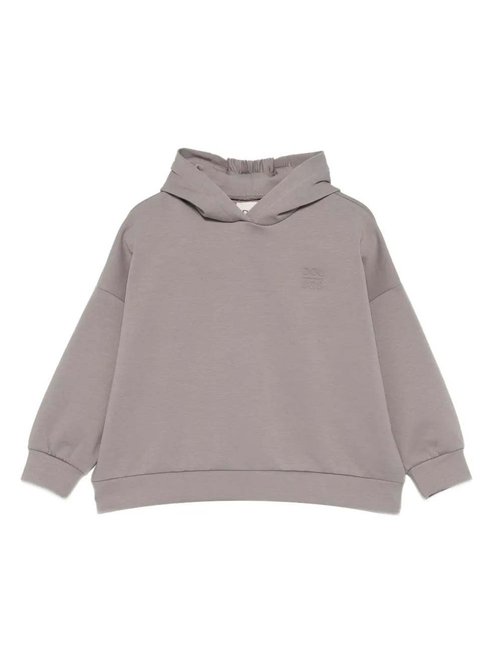 Douuod Kids logo-embroidered hoodie - Grey