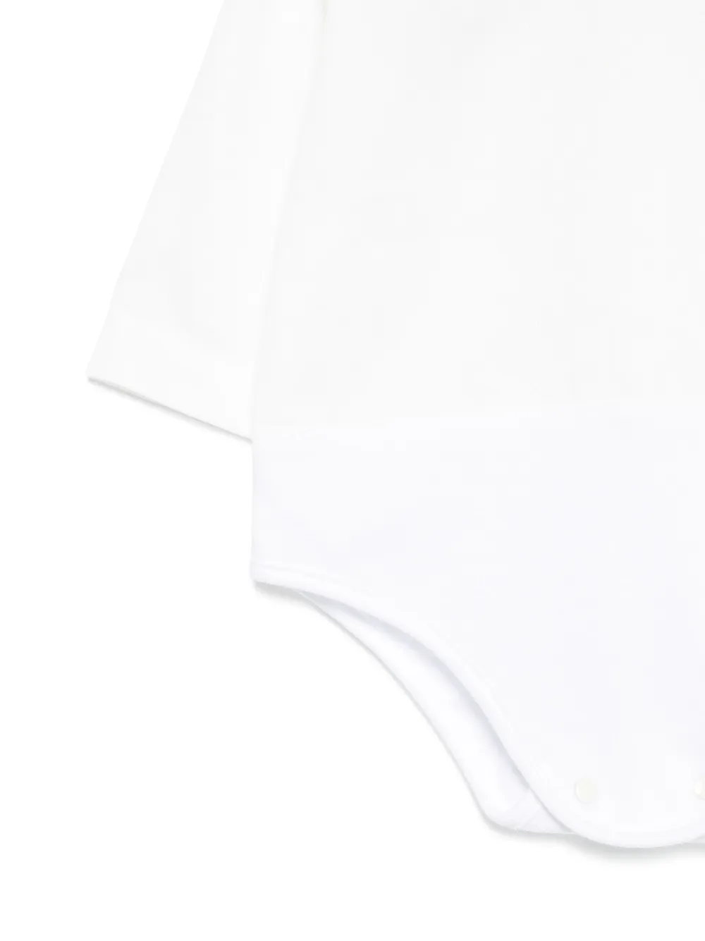 La Stupenderia Romper met gewelfde details Wit