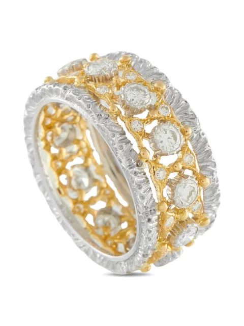 Buccellati 18K yellow gold diamond ring