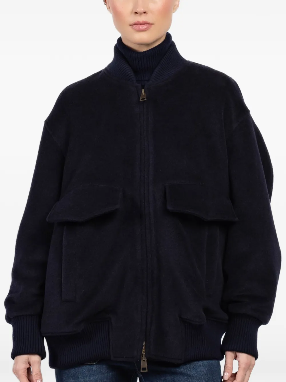 Seafarer pocket zip coat - Blu