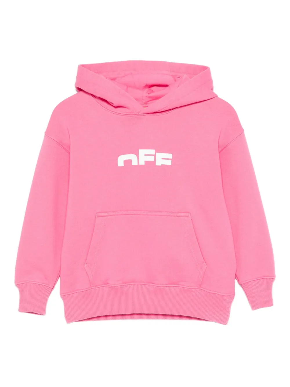 Off-White Kids logo-print hoodie - Rosa