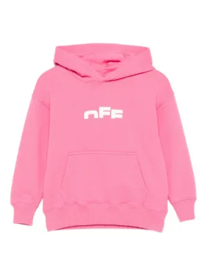 Off-White Kids オフホワイト・キッズ ロゴ パーカー | ピンク