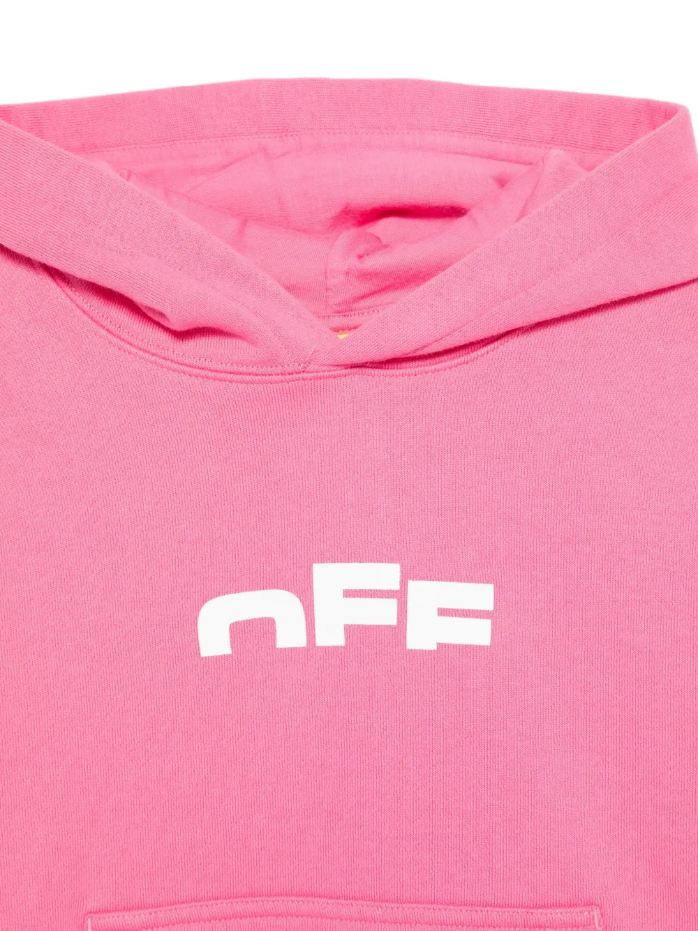 Off-White Kids Hoodie met logoprint Roze