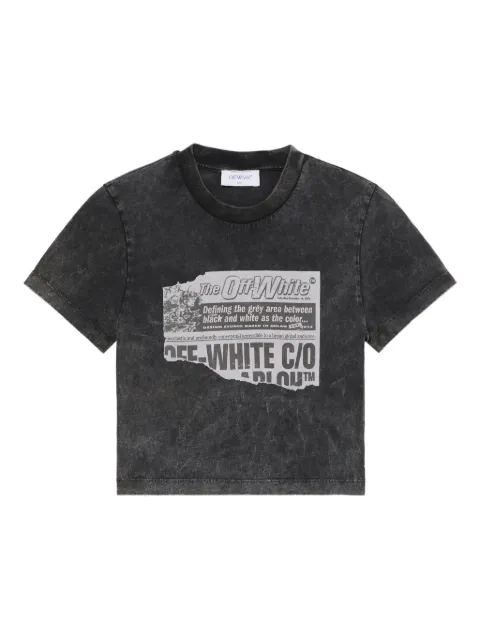 Off-White playera con estampado News 90s