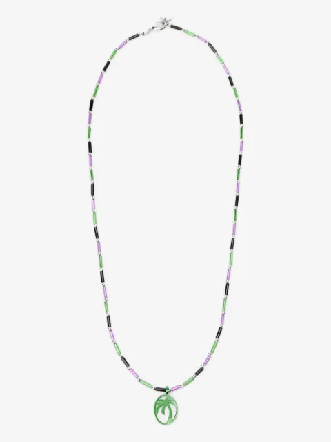 Palm Angels palm motif beads necklace