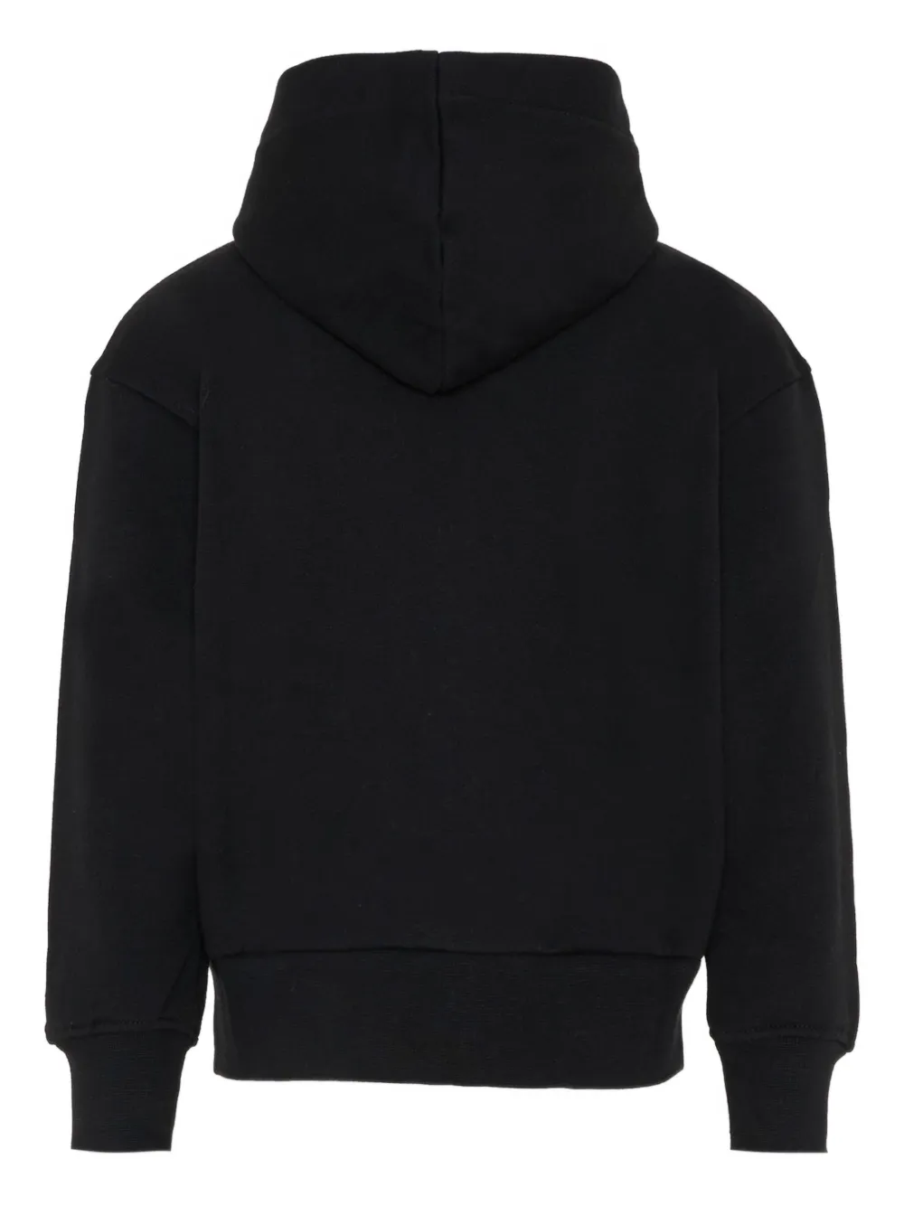 Msgm Zip-up Hoodie In Black