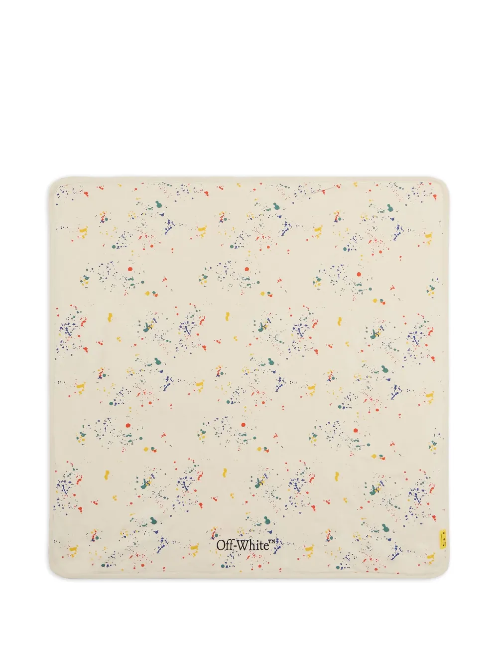 Off-White Kids splatter print blanket - Toni neutri