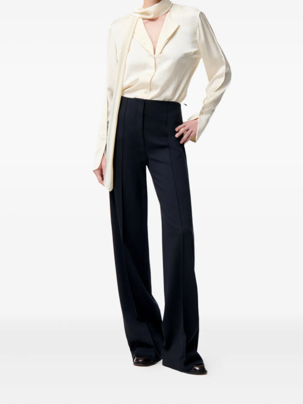 Vanessa Bruno concealed-fastening trousers - Zwart