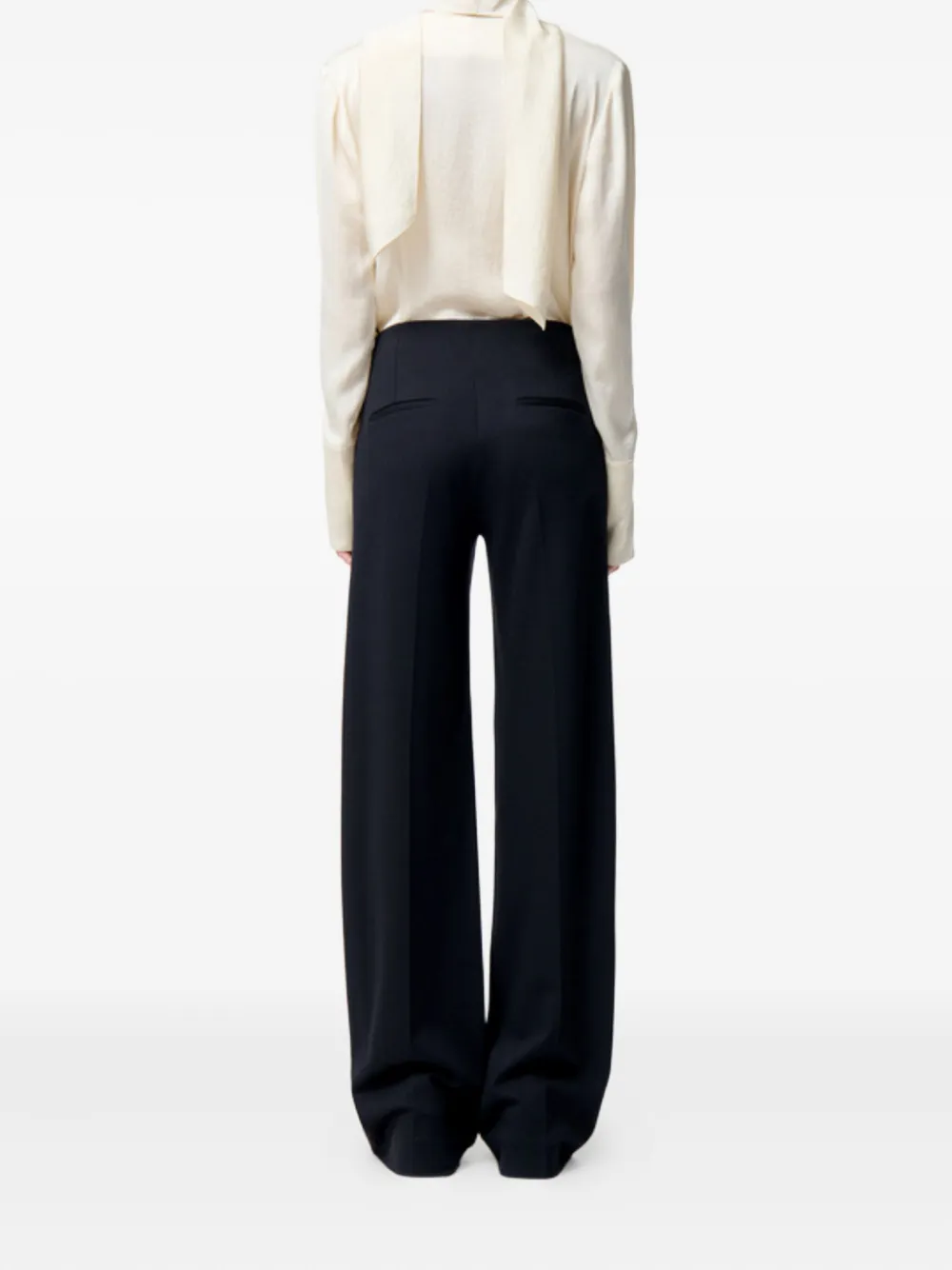 Vanessa Bruno Concealed-fastening Trousers In Black