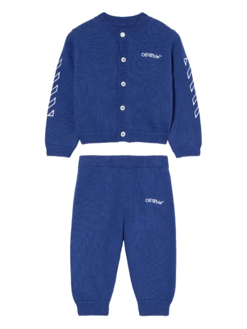 Off-White Kids trousers and cardigan set