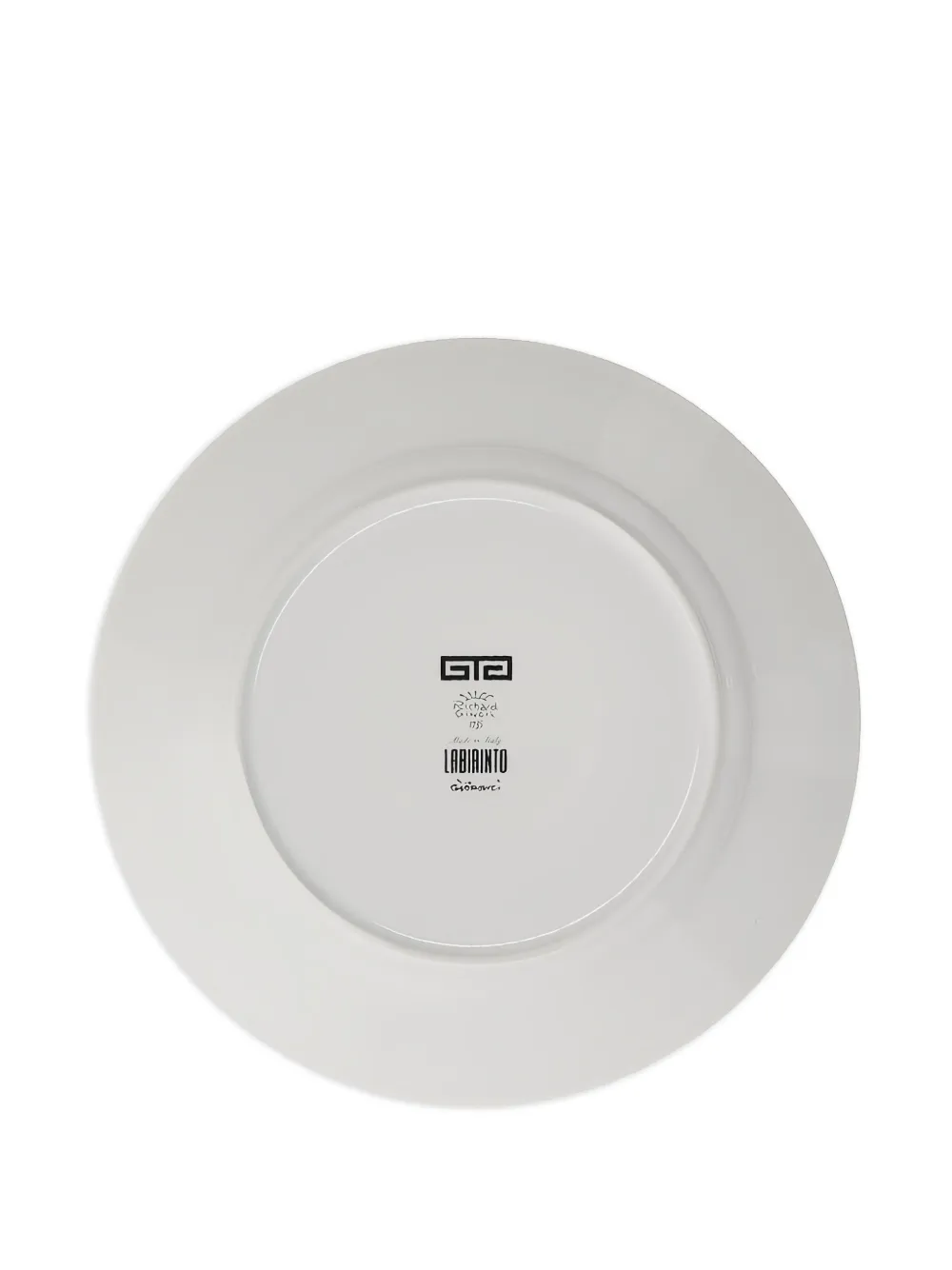 Labirinto-Motif Porcelain Dinner Plate