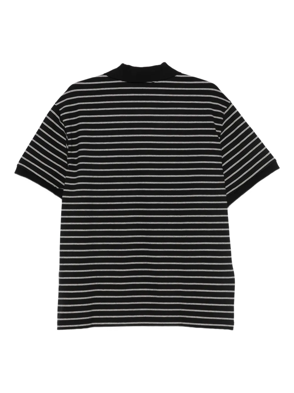 Rotate Birger Christensen Piqué Short-sleeve Polo Top In Black