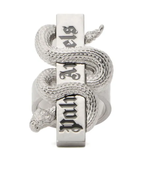 Palm Angels snake box logo ring