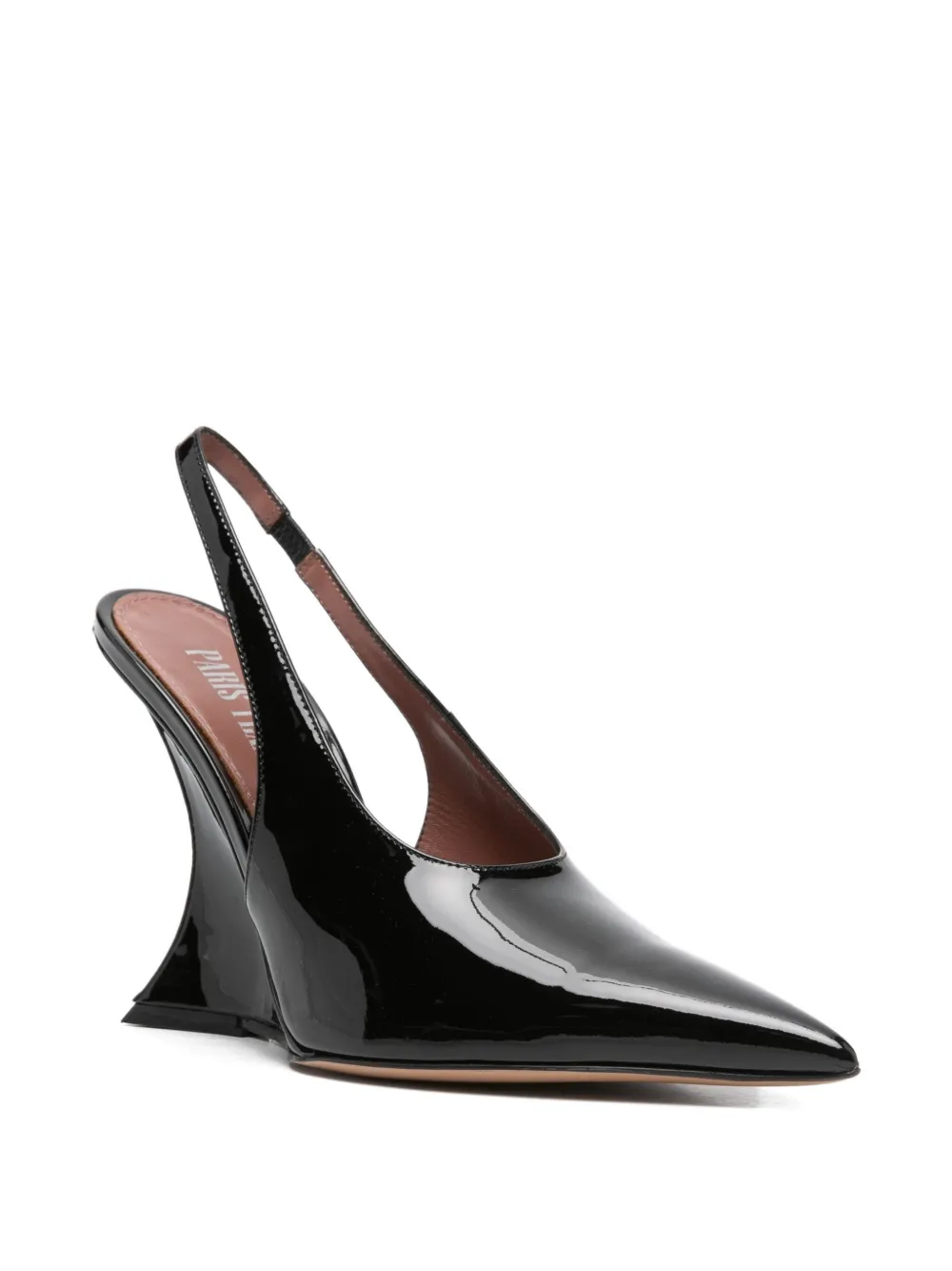 Paris Texas 105mm Slingback Wedge Pumps In Black