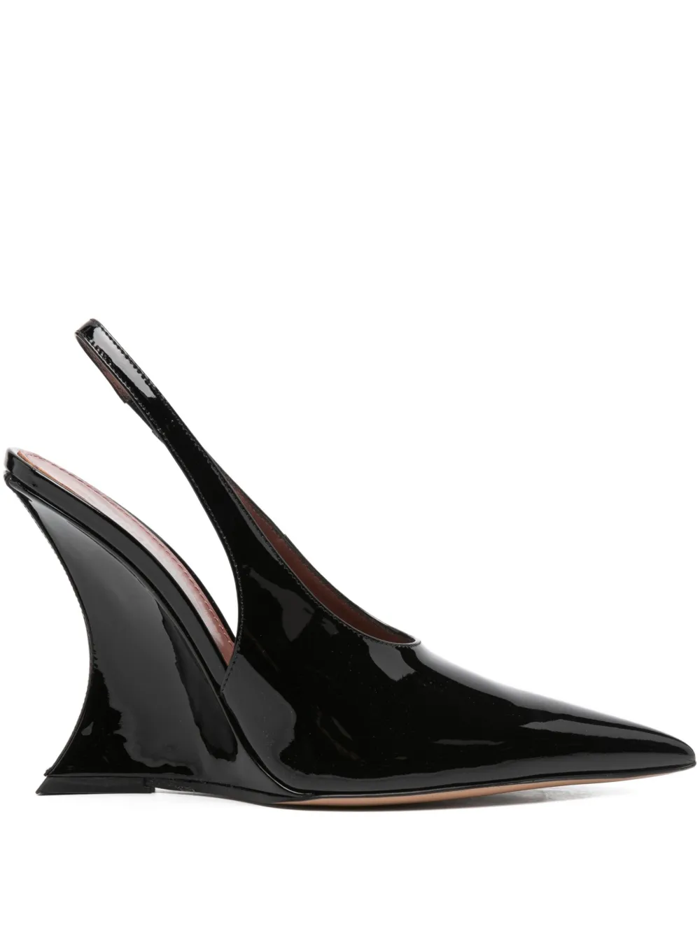 Paris Texas 105mm Slingback Wedge Pumps In Black