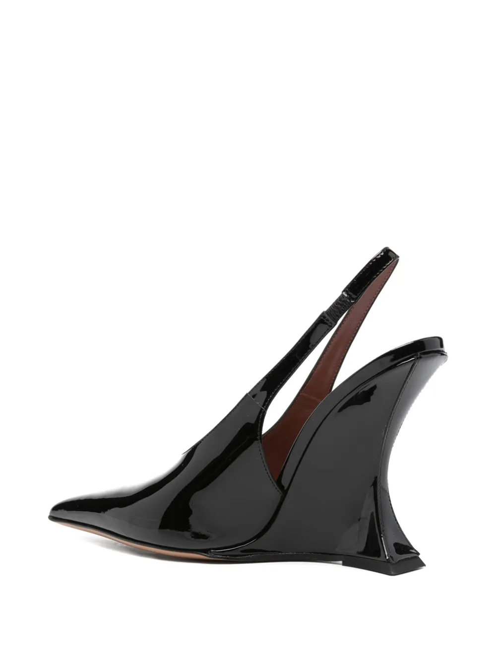 Paris Texas 105mm Slingback Wedge Pumps In Black