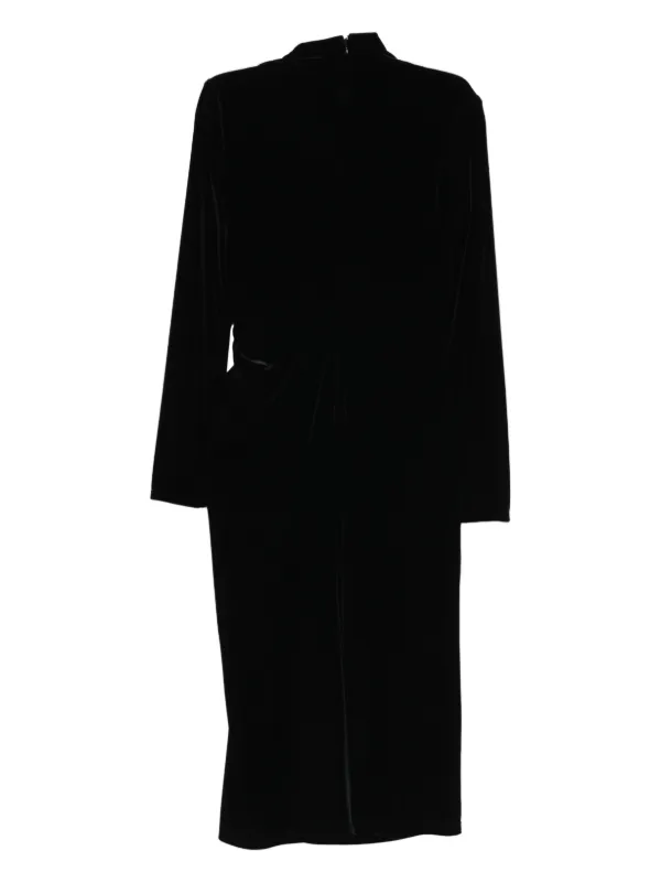 Lauren Ralph Lauren Ruched Velvet Asymmetrical Dress for Women
