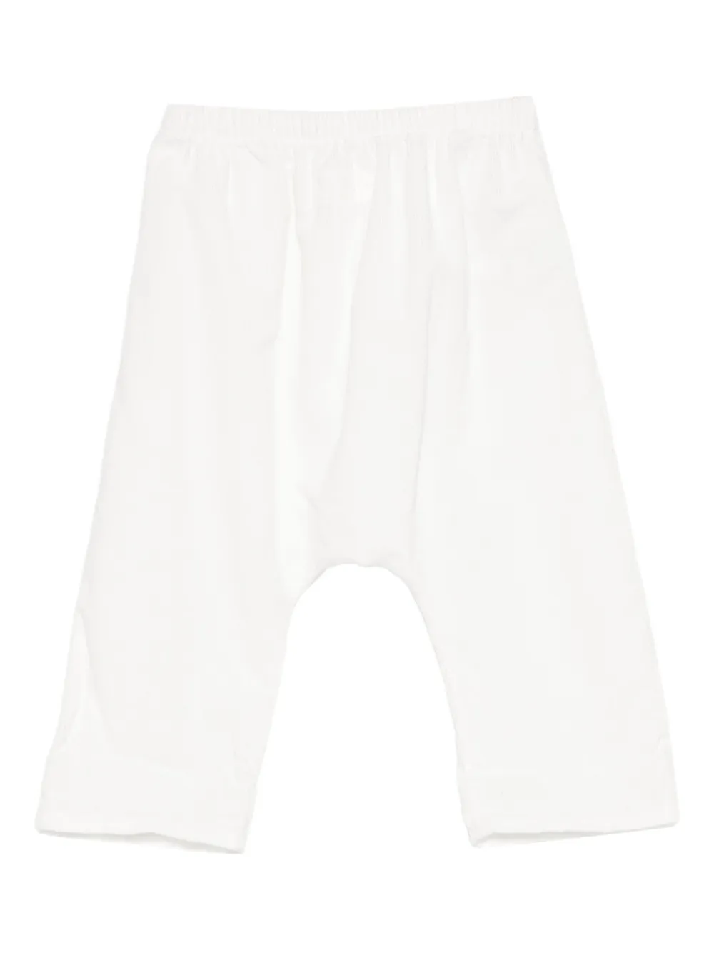 Teddy & Minou Corduroy Cotton Trousers In White