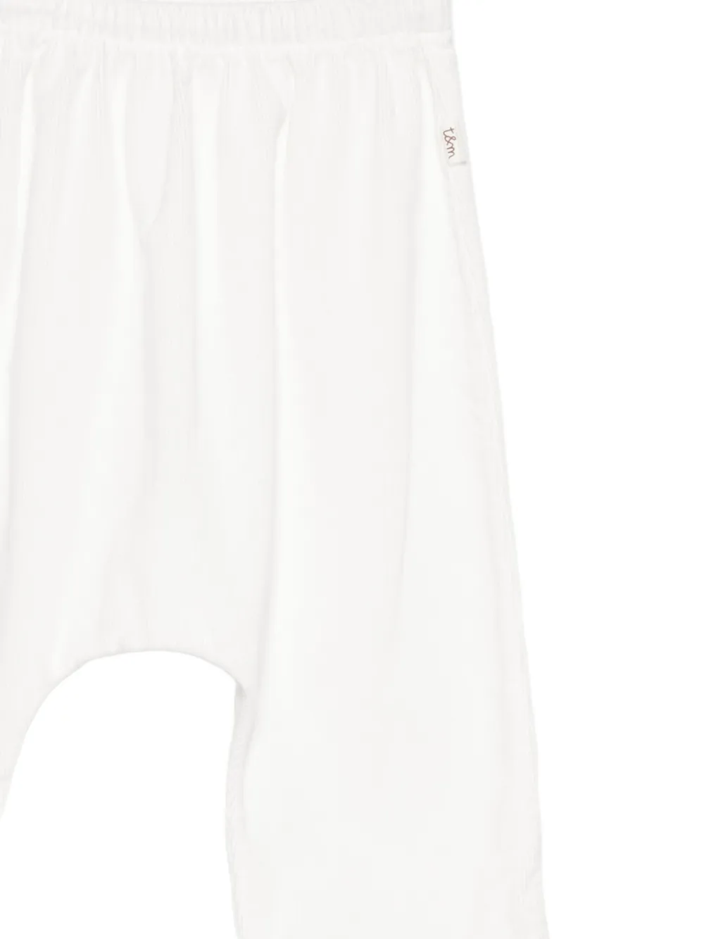 Teddy & Minou Corduroy Cotton Trousers In White