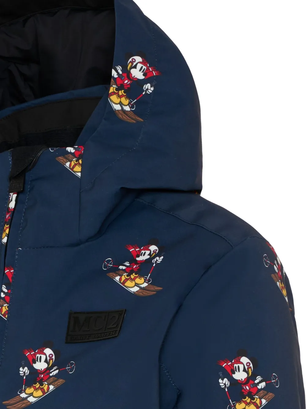 Mc2 Saint Barth Wildhorn Mickey Mouse Padded Jacket In Blue