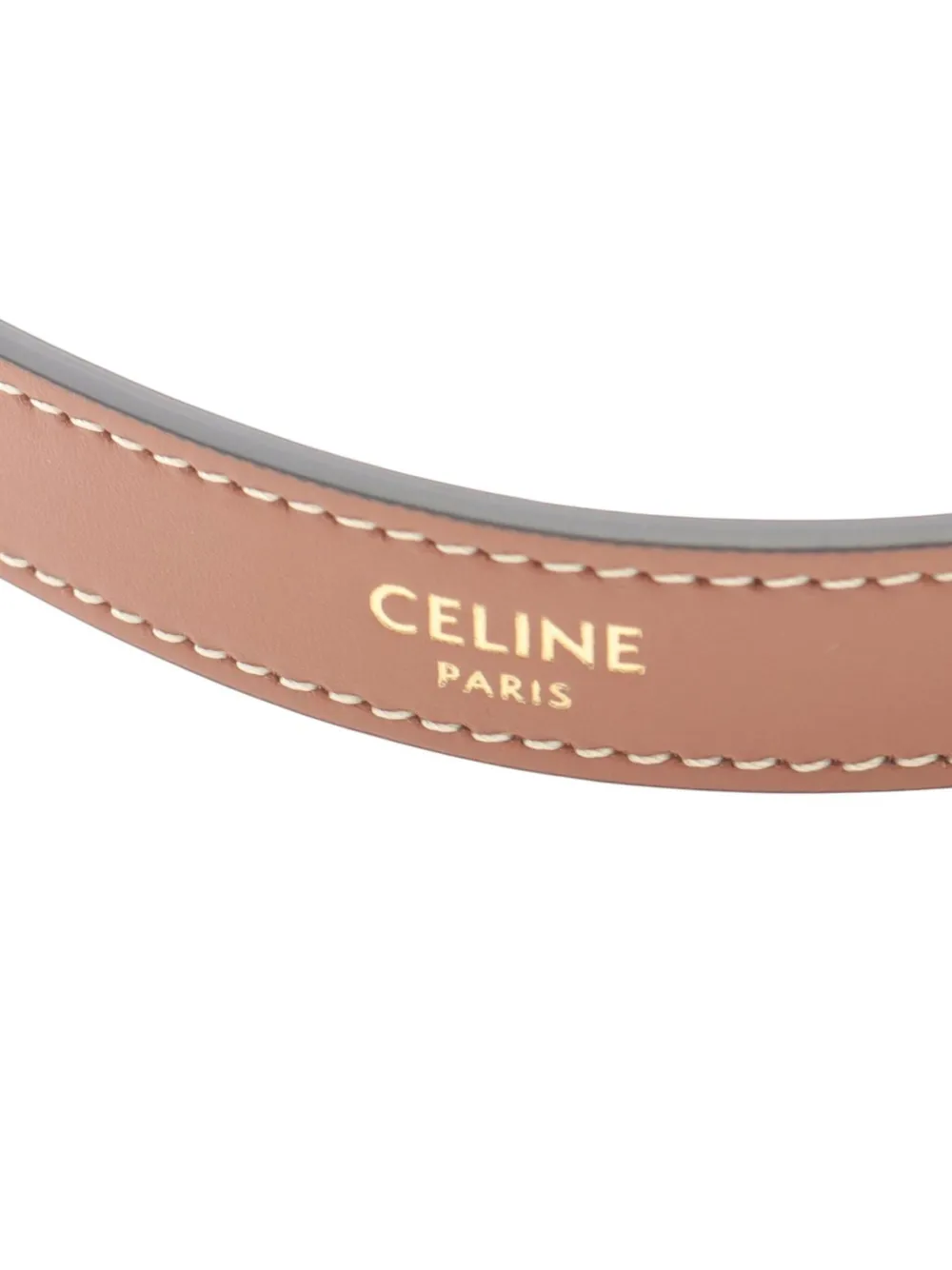 Celine Pre-Owned 2018-2025 kleine Cuir Triomphe Heloise Umhängetasche aus Shearling | Pre-owned & Archive | Image 2