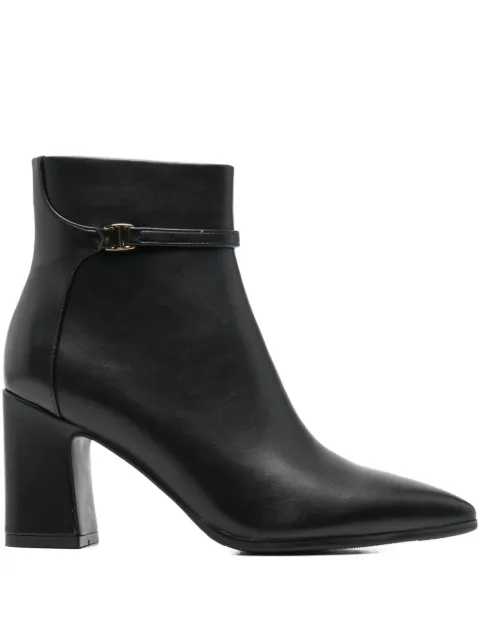 exè buckle leather boots