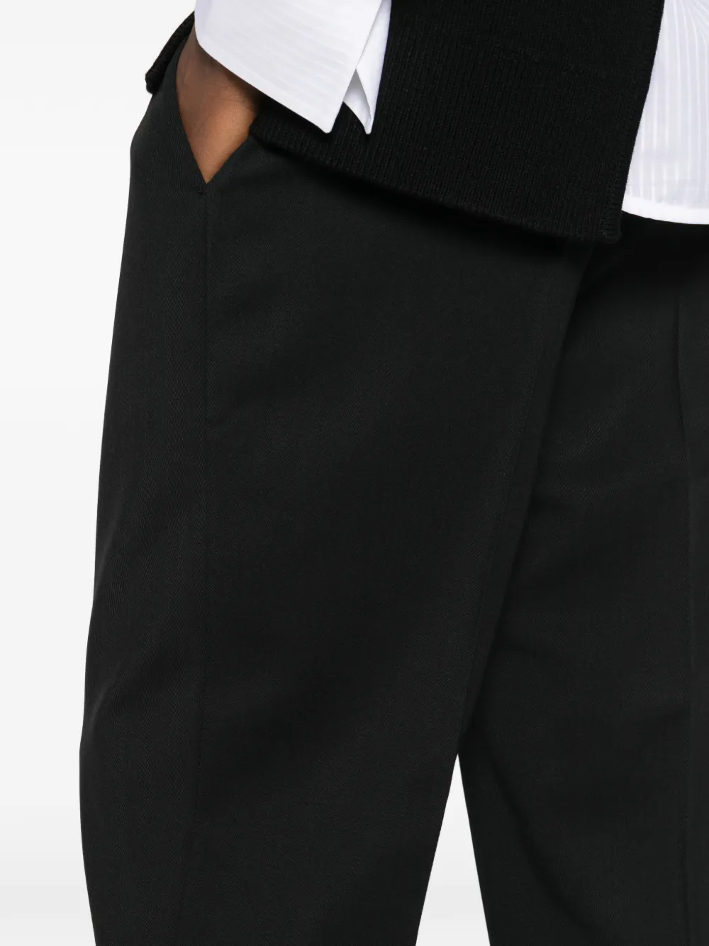 TOTEME Geplooide broek Zwart