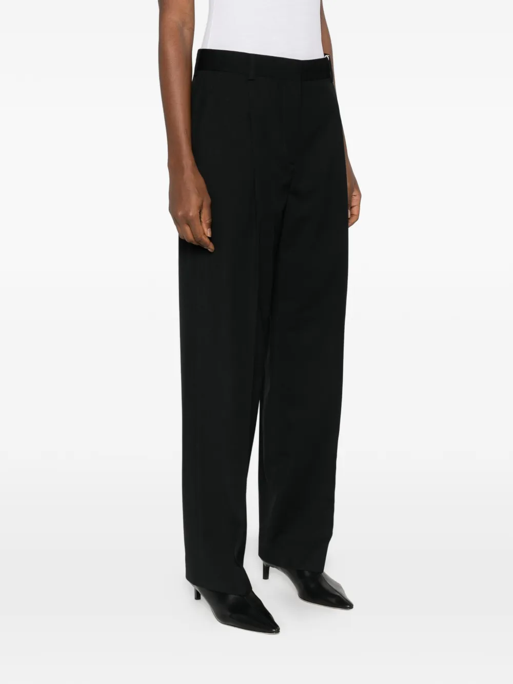 TOTEME Geplooide broek Zwart