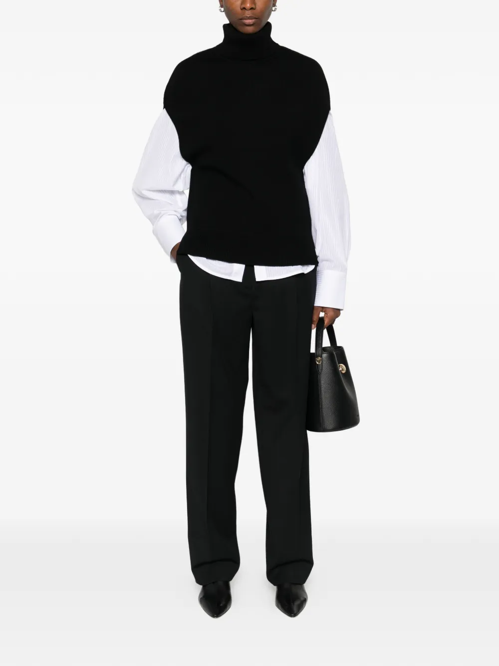 TOTEME Geplooide broek - Zwart