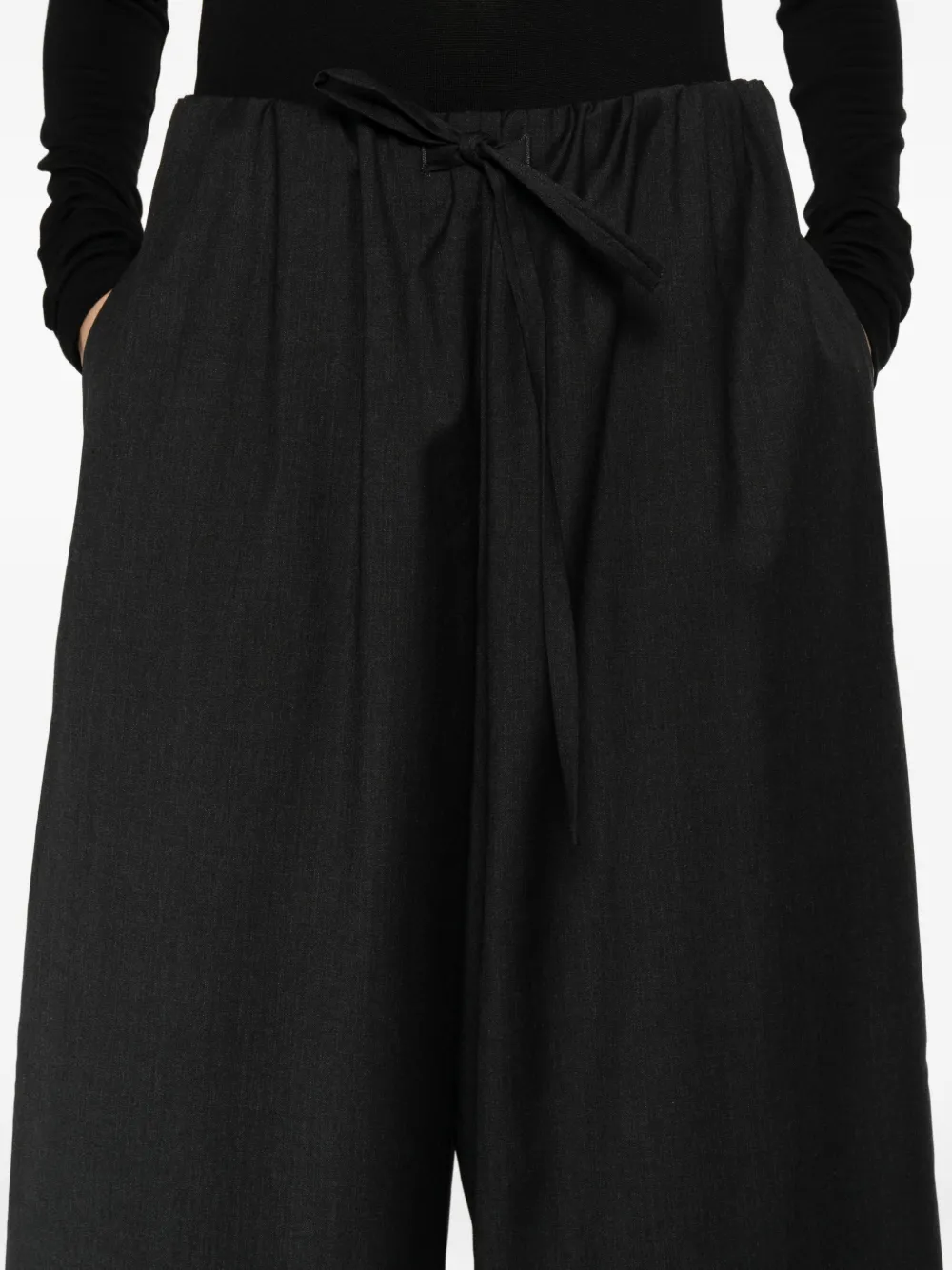Totême Drawstring-waist Trousers In Black