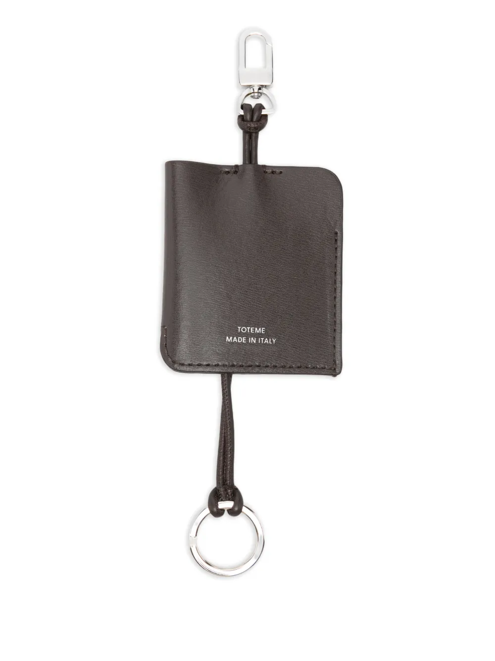 TOTEME leather keyring - Marrone
